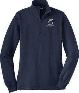 Sport-Tek Ladies 1/4-Zip Sweatshirt, Navy